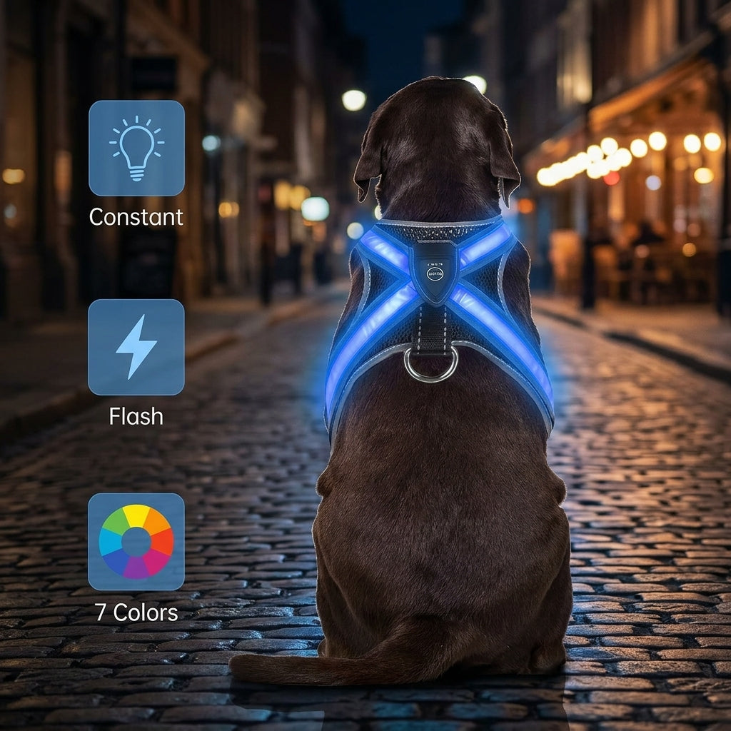 GlowTrail LED Dog Harness