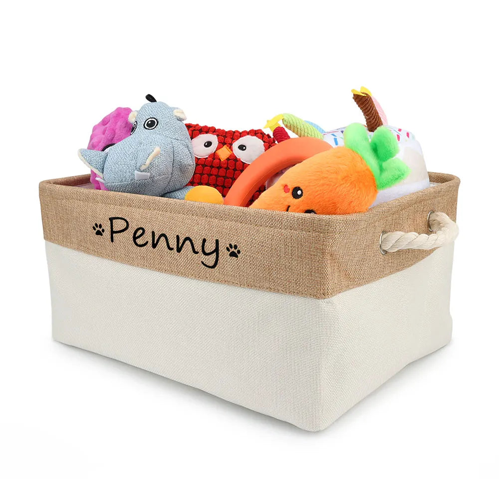 Personalized Pet Toy Basket