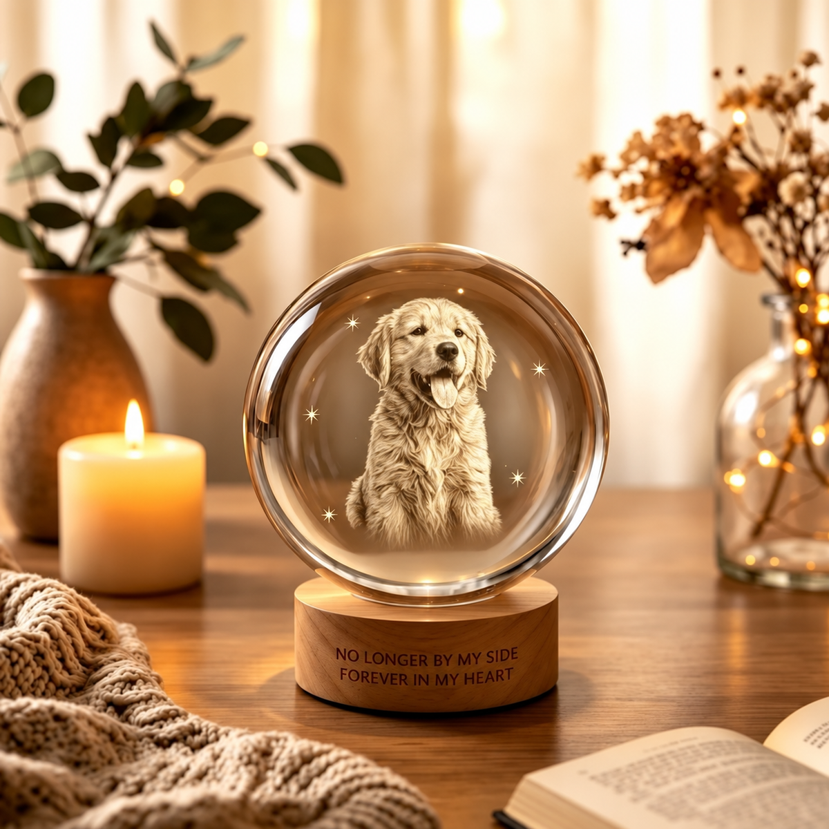 ForeverPaw – Personalised Pet Memorial Crystal Ball 🔮🐾