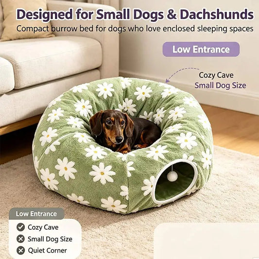 3-in-1 Cosy Pet Tunnel Bed
