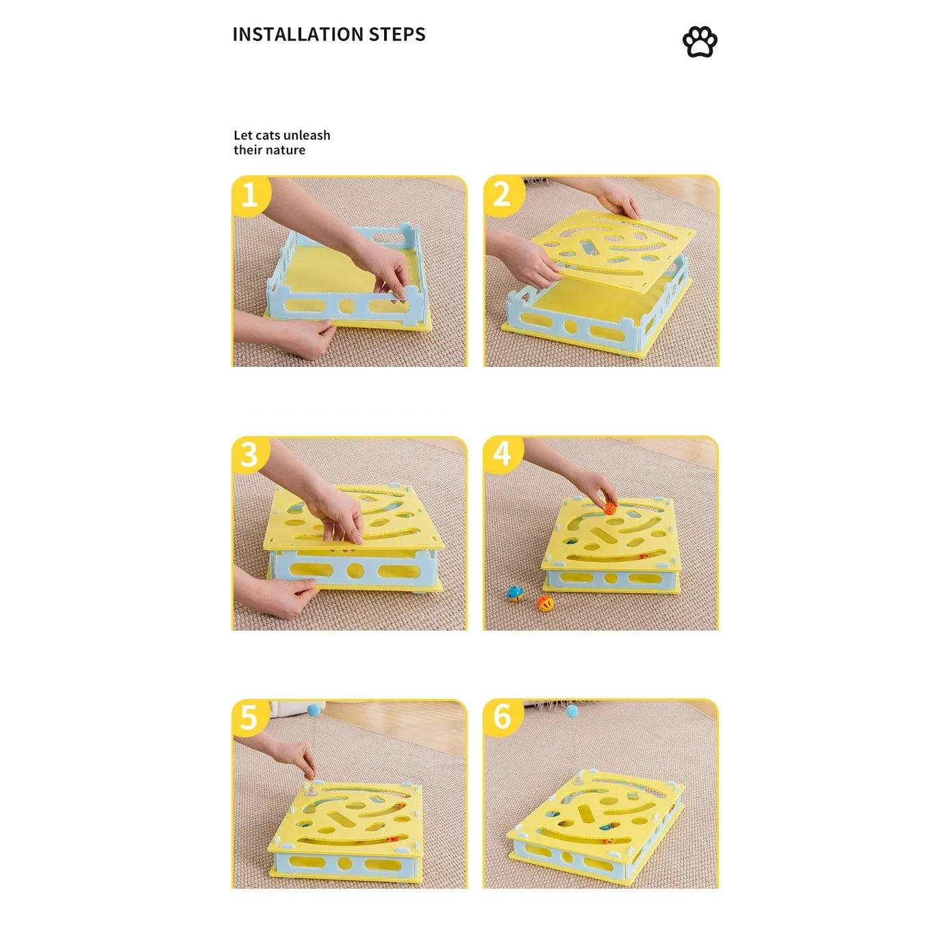 WhiskerPlay - Interactive Cat Puzzle Box