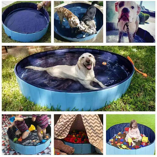 Pawsplash Foldable Pet Pool – The Ultimate Summer Bath & Play Tub