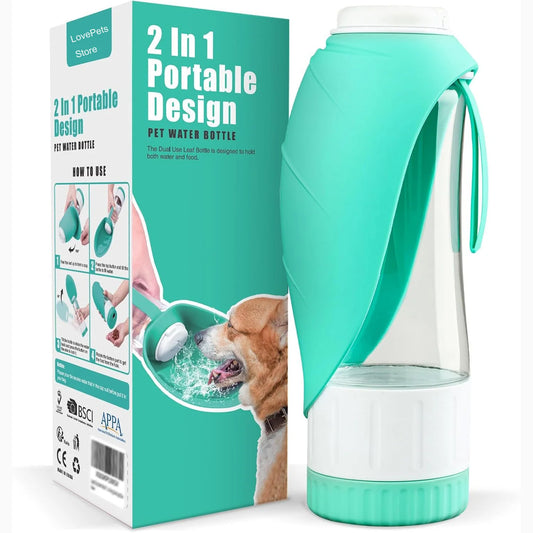 PawSip 2-in-1 Portable Dog Water & Food Bottle