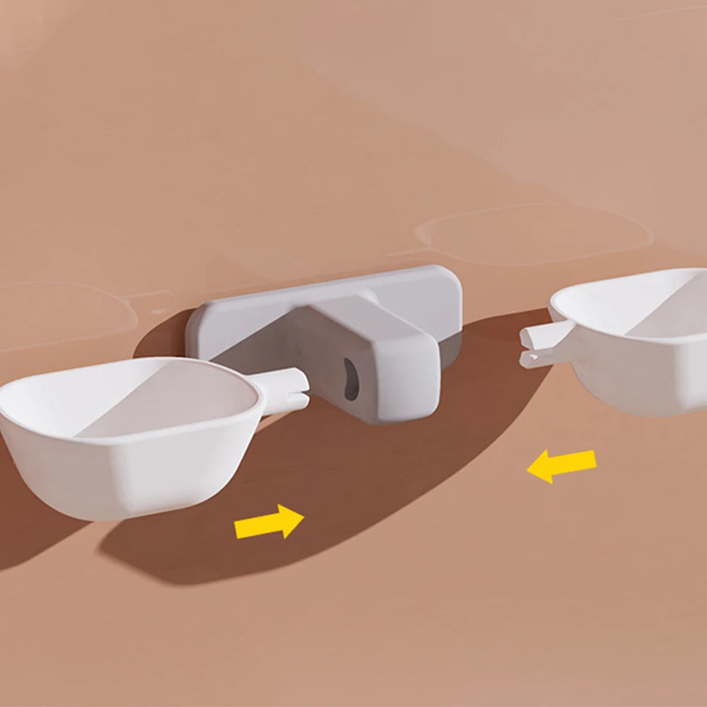 Wall-Mounted Adjustable Pet Feeding Bowl