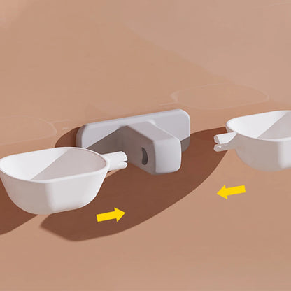 Wall-Mounted Adjustable Pet Feeding Bowl