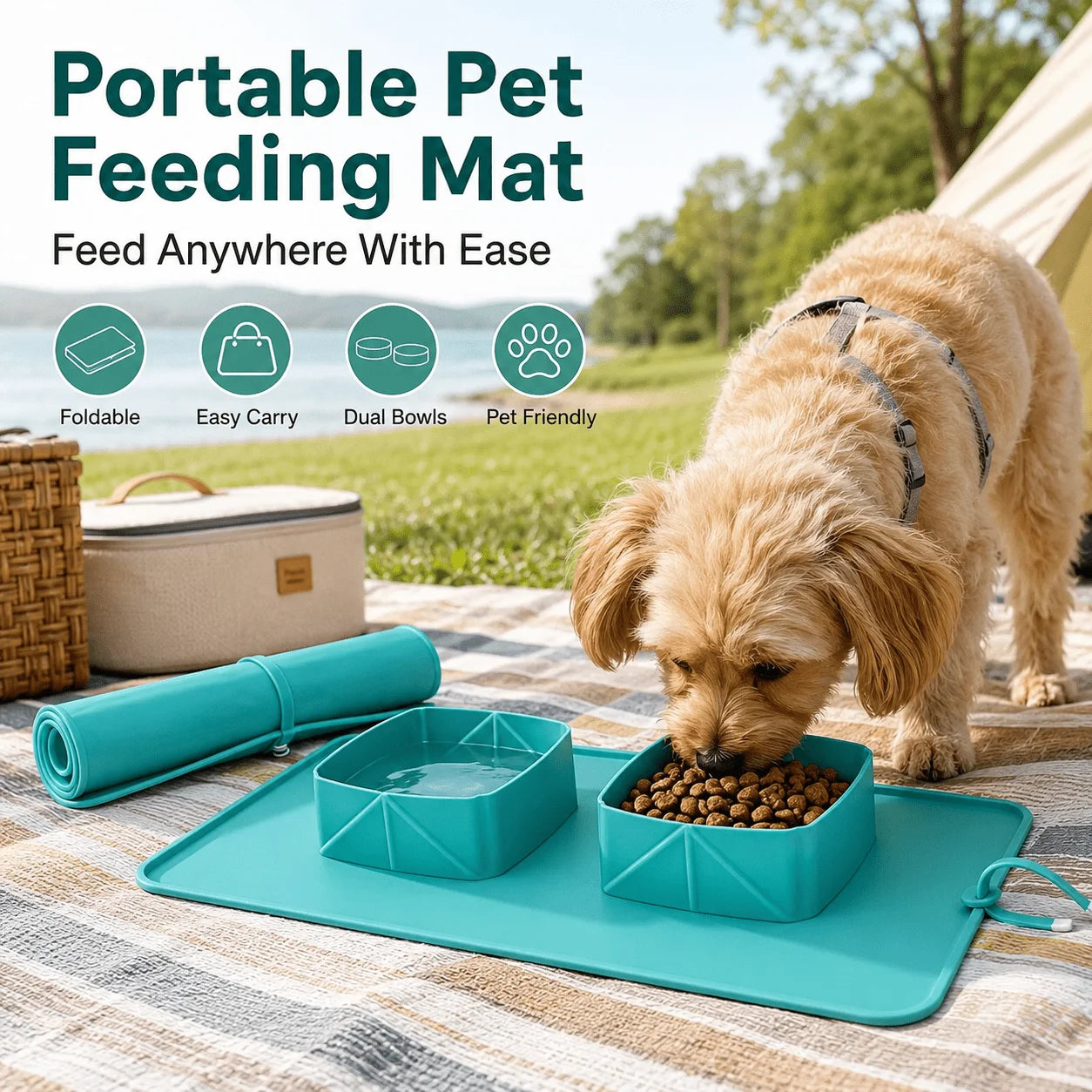 PawTrail Travel Feeding Set