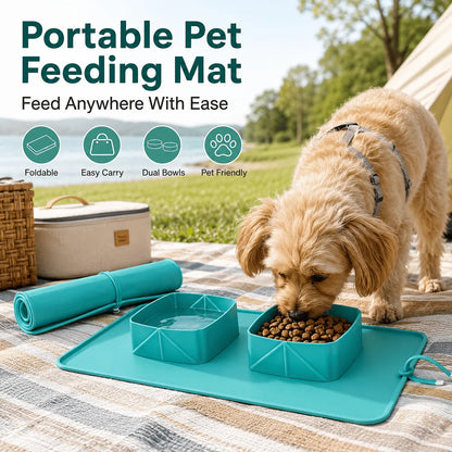 PawTrail Travel Feeding Set