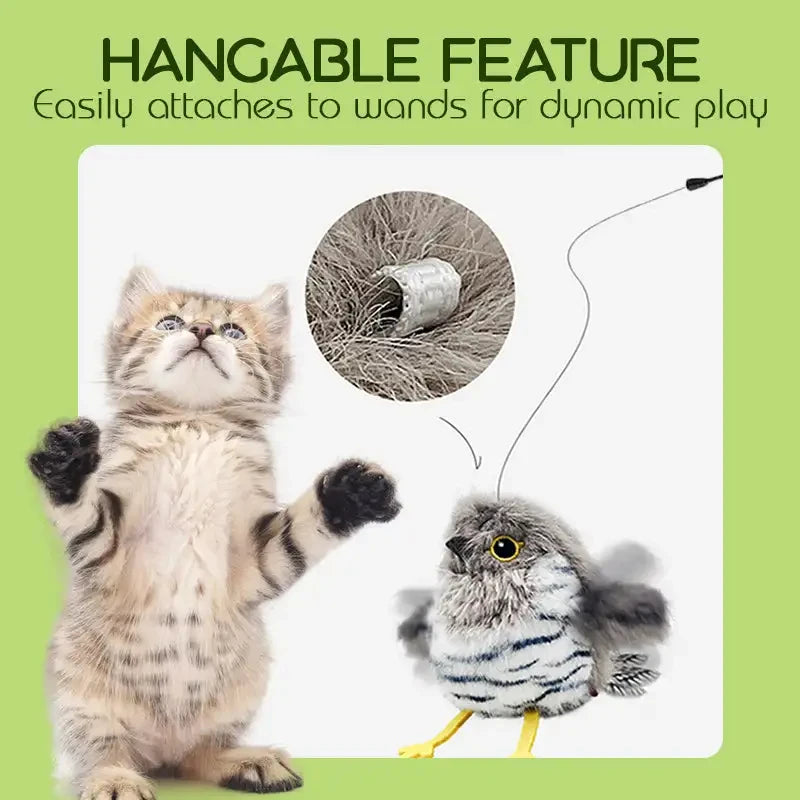 Flapping Bird - Interactive Bird-Shaped Cat Toy