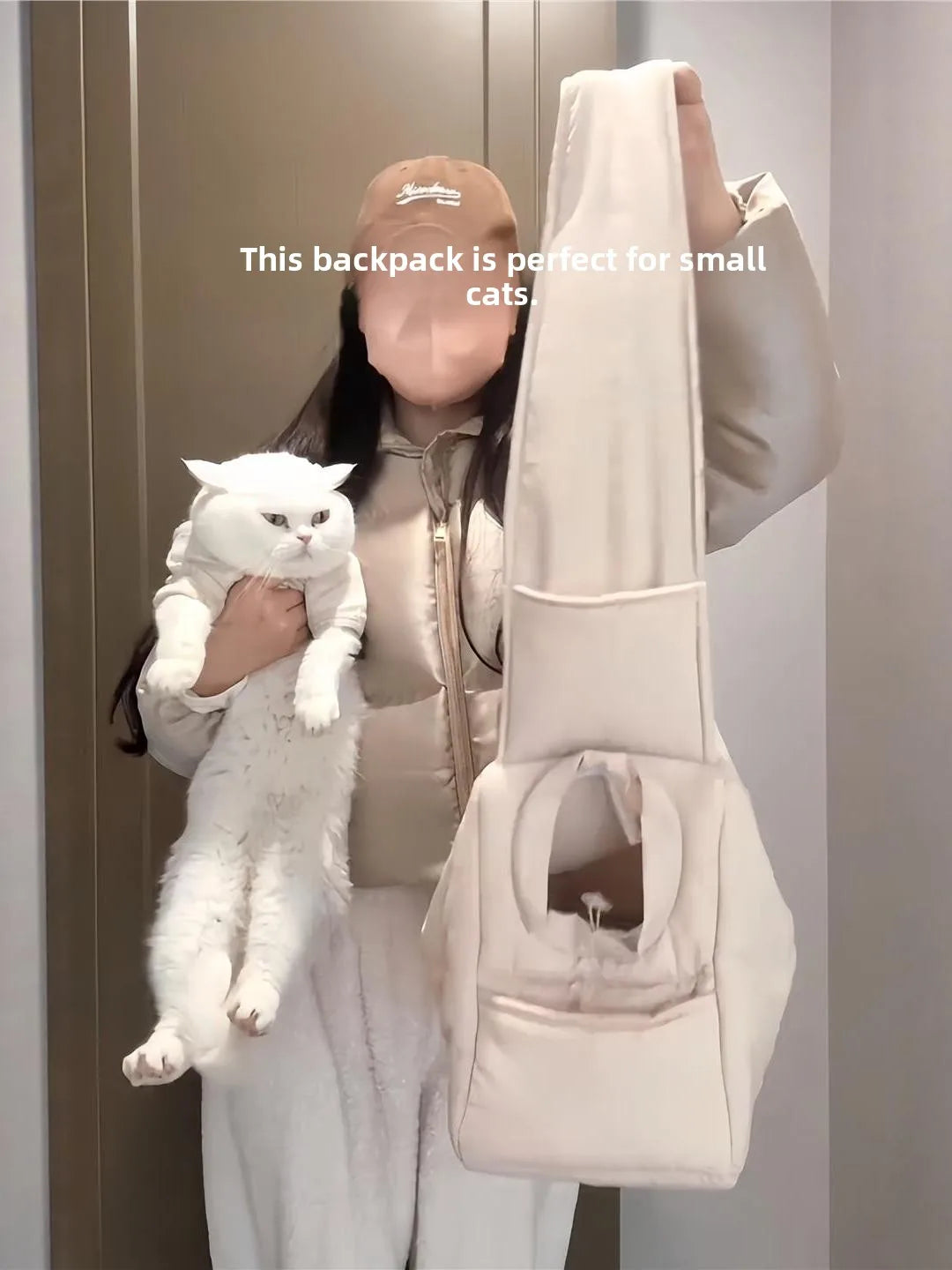 CozyCarry Winter Warm Crossbody Pet Carrier Bag