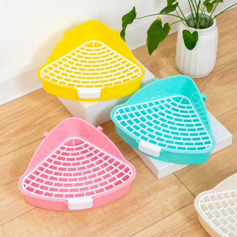 Rabbit Litter Box - Corner Toilet Box for Small Pets