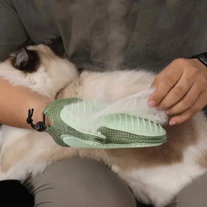 MistGroom Pet Spray Glove Brush for Cats & Dogs | Steam Grooming Hair Removal Mitt