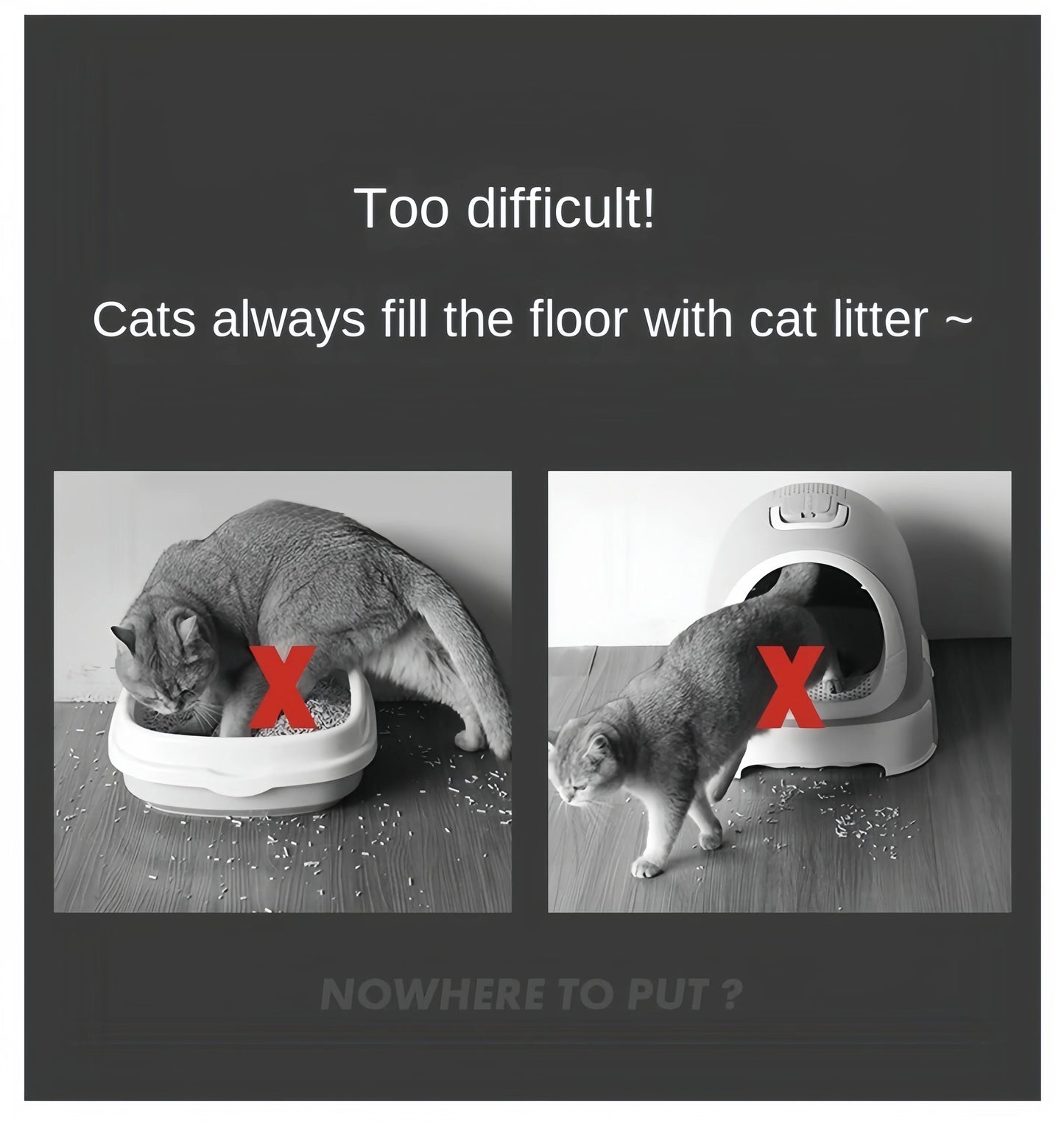 Waterproof Non-Slip Cat Litter Mat – Double Layer & Easy Clean Design