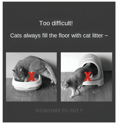 Waterproof Non-Slip Cat Litter Mat – Double Layer & Easy Clean Design