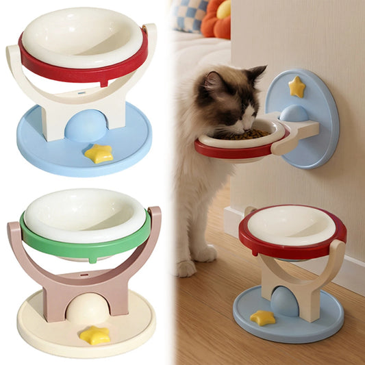 PurrDine - 2-in-1 Adjustable Wall-Mounted Cat Bowl