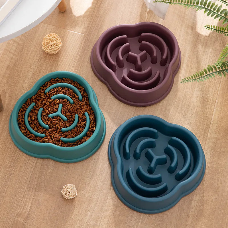 Pet Slow Feeding Bowl - Anti-Choking, Non-Slip Bowl for Cats & Dogs