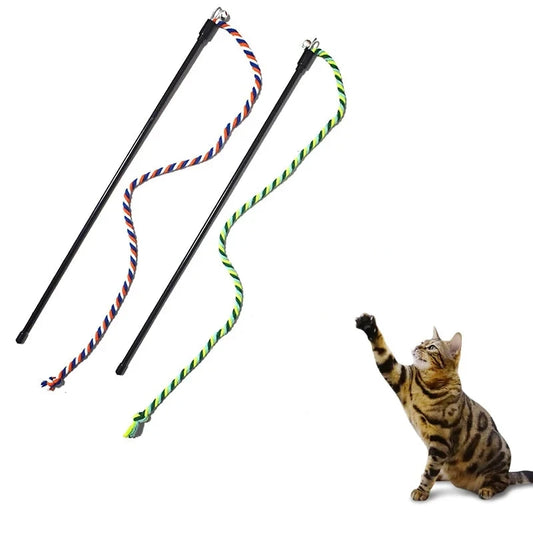Interactive Cat Wand Toy with Bell