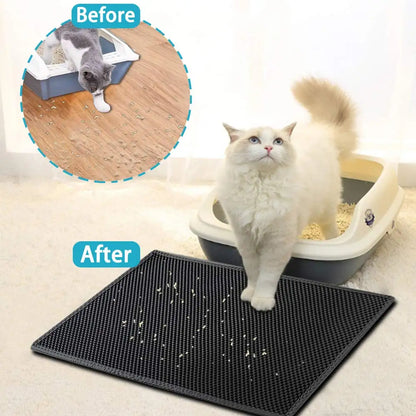 Double-Layered Cat Litter Mat