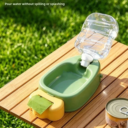 CarrotSip - Portable Pet Water Bottle & Collapsible Bowl
