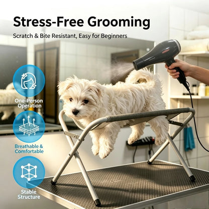Foldable Pet Grooming Restraint Hammock