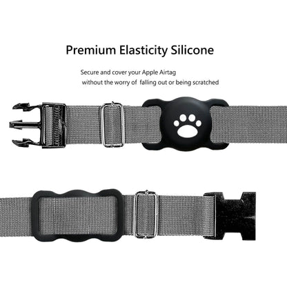 GlowPaw Silicone AirTag Holder for Cat & Dog Collars