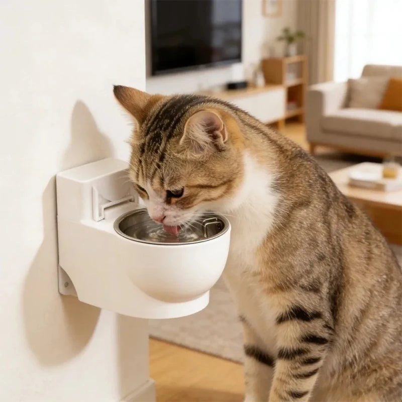 Funny Toilet-Shaped Cat Water Bowl
