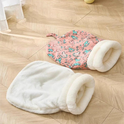 Cat Sleeping Bag – Fluffy Winter Nest Bed for Cats & Small Dogs