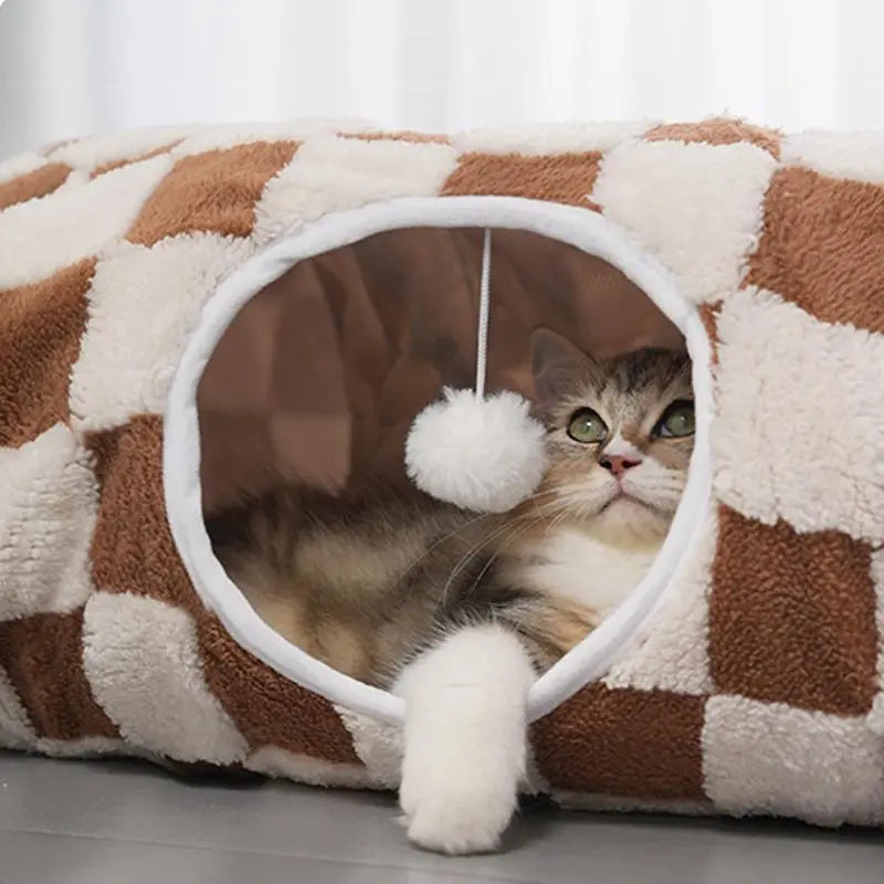3-in-1 Cosy Pet Tunnel Bed