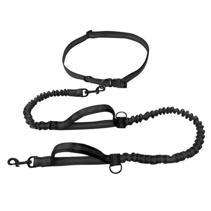 Reflective Dual-Elastic Hands-Free Dog Leash