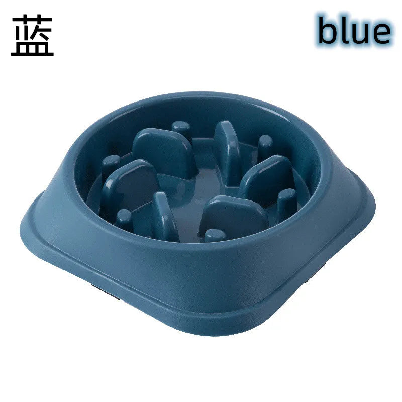 Pet Slow Feeding Bowl - Anti-Choking, Non-Slip Bowl for Cats & Dogs