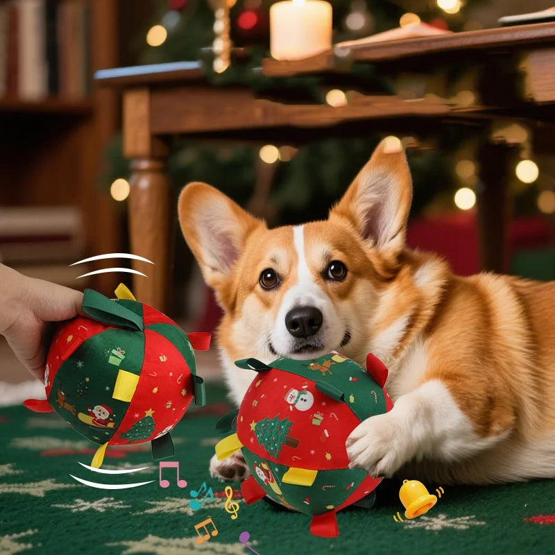 JingleRoll Self-Moving Christmas Dog Ball