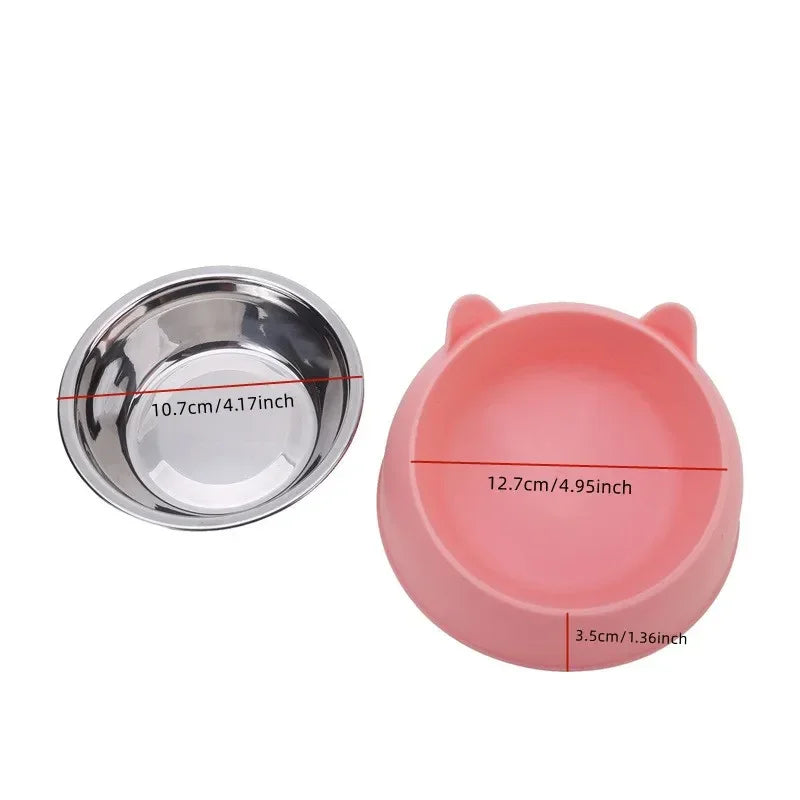 Stainless Steel Food & Water Feeder for Cats & Dogs