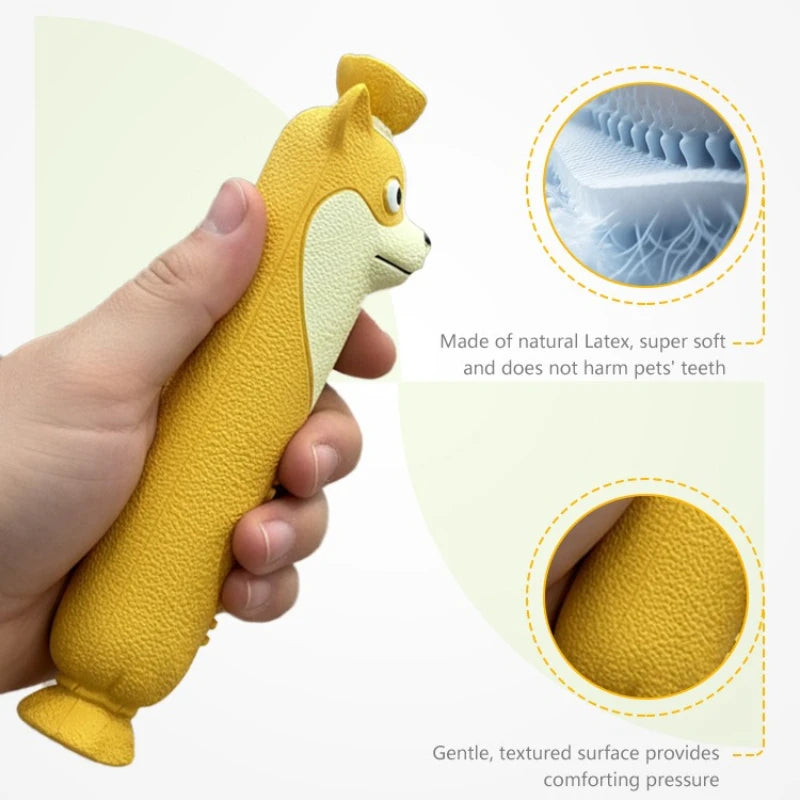 Sausage Squeak & Chew Dog Toy