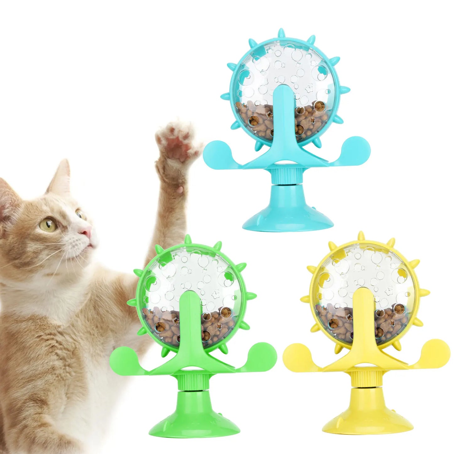 SpinTreat 360° Cat Food Windmill Puzzle Toy