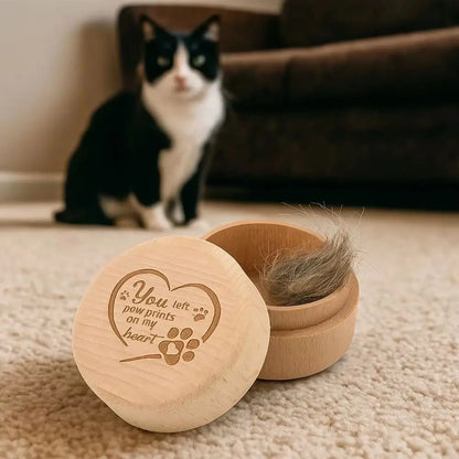 Mini Wooden Pet Memory Keepsake Box