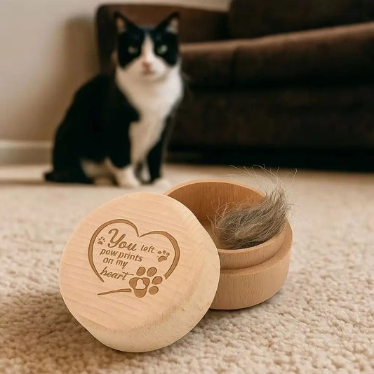 Mini Wooden Pet Memory Keepsake Box