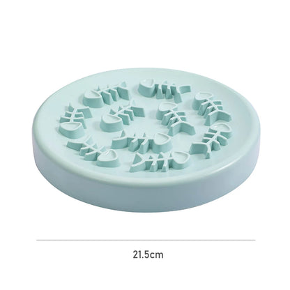 FishBone Slow Feed Pet Bowl