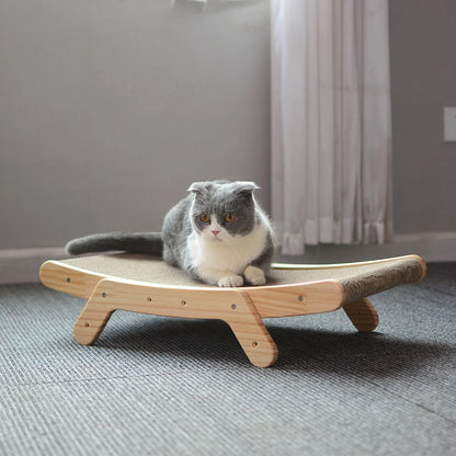 Wooden Cat Scratcher