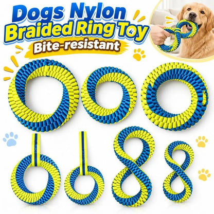 Interactive Nylon Rope Dog Toy 🐶🪢
