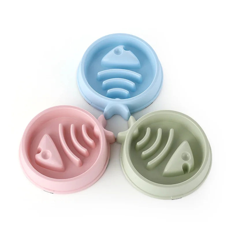 Pet Slow Feeding Bowl - Anti-Choking, Non-Slip Bowl for Cats & Dogs