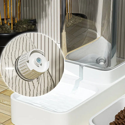 Pet Feeder & Water Bowl - Automatic Food Dispenser for Cats & Dogs