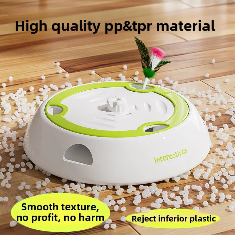 PouncePop - Rechargeable Interactive Feather Cat Toy