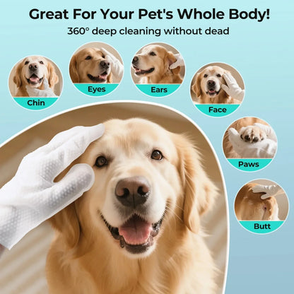 FreshPaws No-Rinse Pet Grooming Gloves