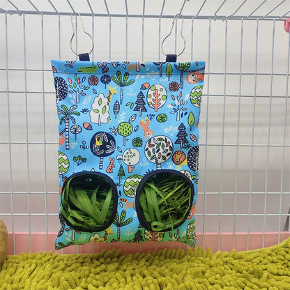 Hanging Hay Bag with Hooks – Ideal Feeder for Small Pets