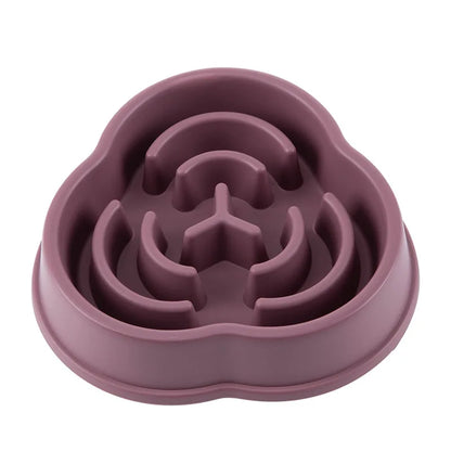Pet Slow Feeding Bowl - Anti-Choking, Non-Slip Bowl for Cats & Dogs