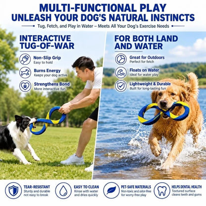 Interactive Nylon Rope Dog Toy 🐶🪢