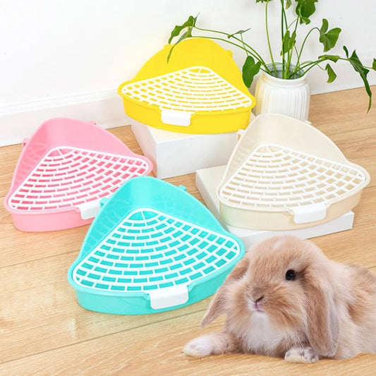 Rabbit Litter Box - Corner Toilet Box for Small Pets