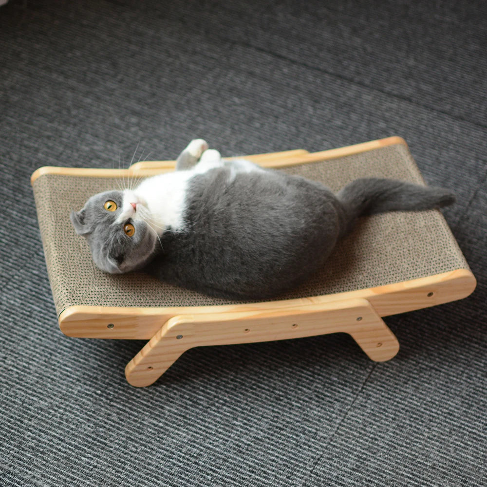 Wooden Cat Scratcher