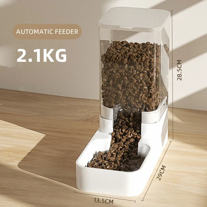 Pet Feeder & Water Bowl - Automatic Food Dispenser for Cats & Dogs