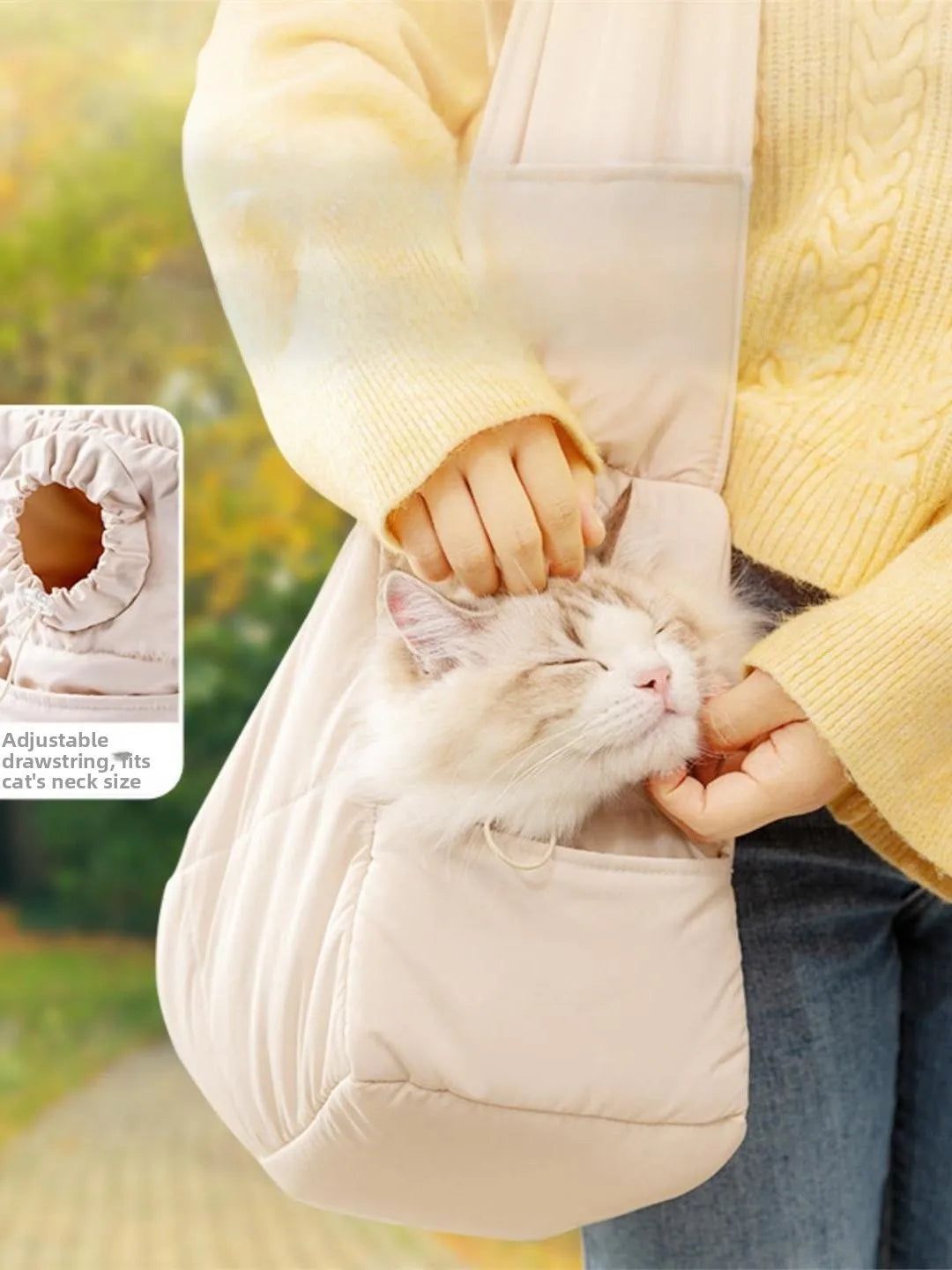 CozyCarry Winter Warm Crossbody Pet Carrier Bag