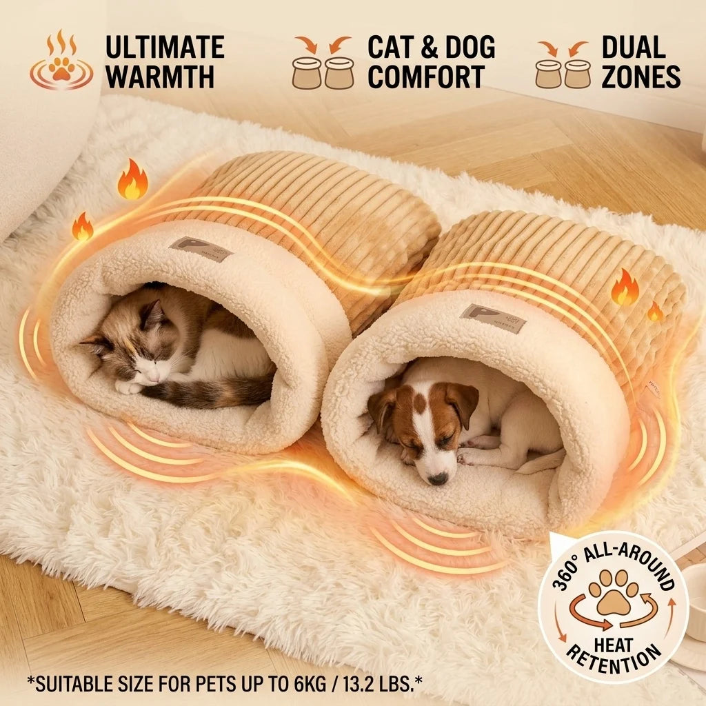 TuckIn Hooded Pet Sleeping Bag